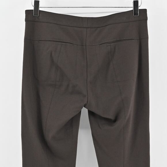 VINCE Pants Womens Size 6 Front Seam Ponte Solid Brown Skinny Leg Zip Pockets - Picture 5 of 13
